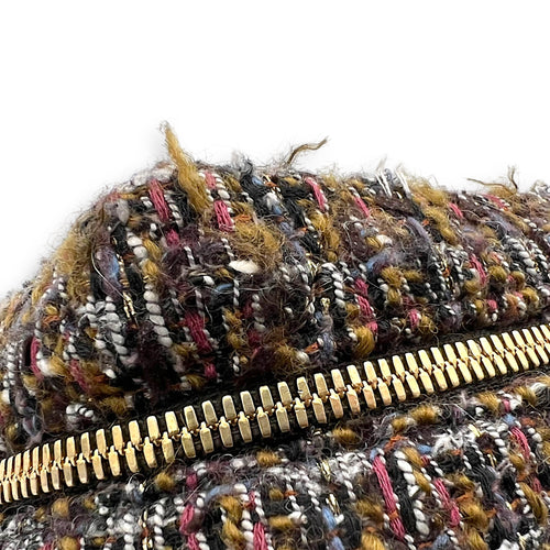Chanel Vanity Case Wood Multi-colour Top Handle Bag in Tweed, Gold hardware_10
