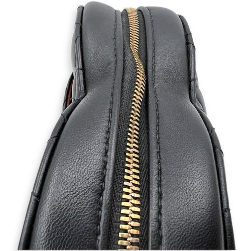 Chanel Heart  Crossbody Bag Black in Lambskin, Gold hardware_10