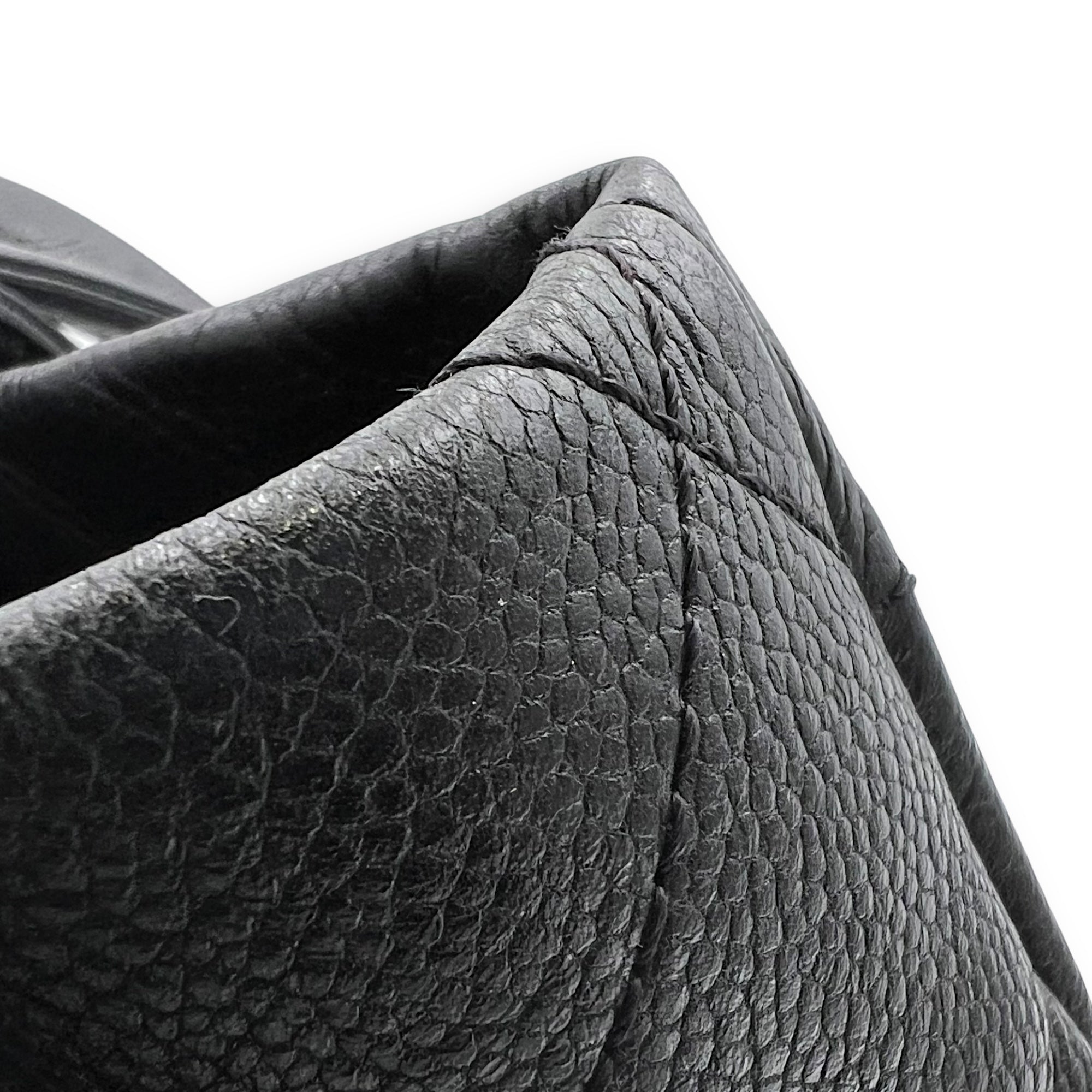 Chanel CC Tote Bag Black in Caviar Leather, Silver hardware_10
