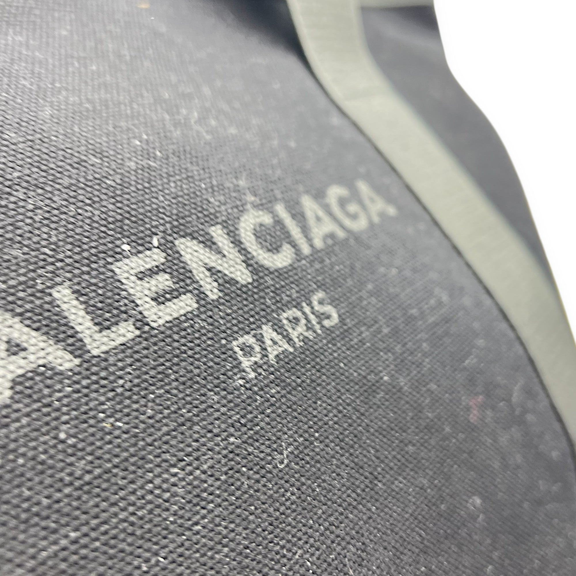 Balenciaga Logo Tote Bag Black in Canvas_10