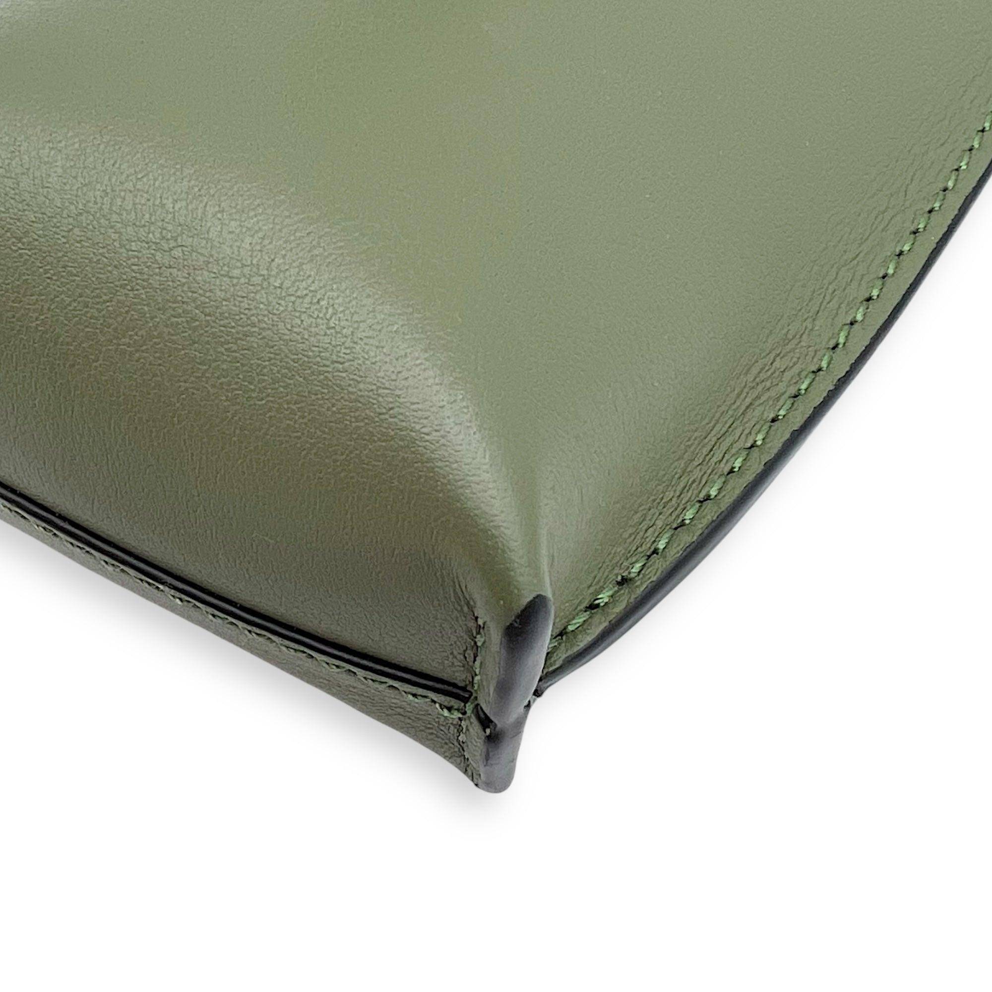 Loewe Elephant Pocket Crossbody Bag Green in Calfskin_10