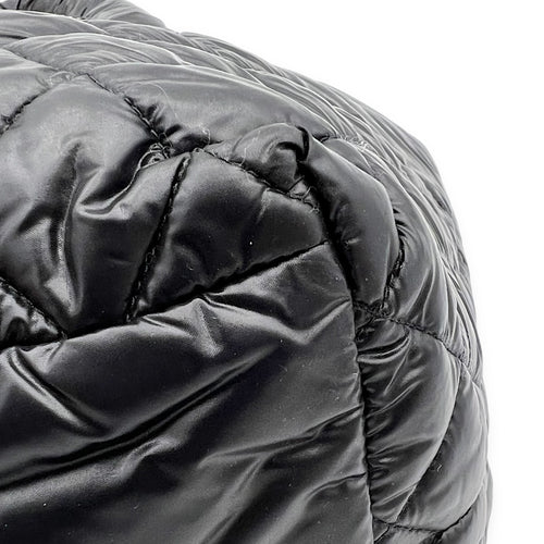 Chanel Coco Cocoon Tote Bag Black in Nylon, Silver hardware_9