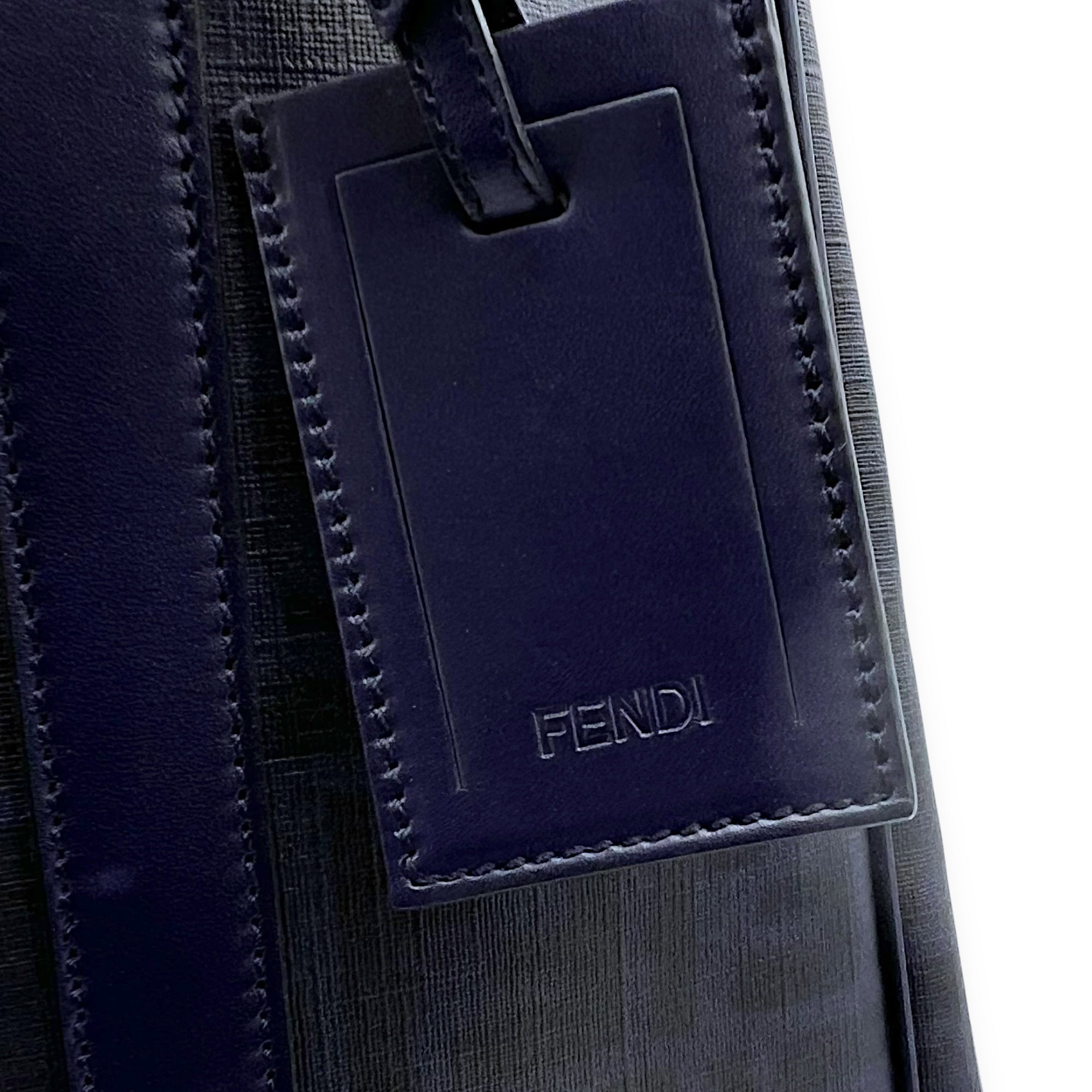 Fendi FF Zucca Tote Bag Blue in Others, Silver hardware_9
