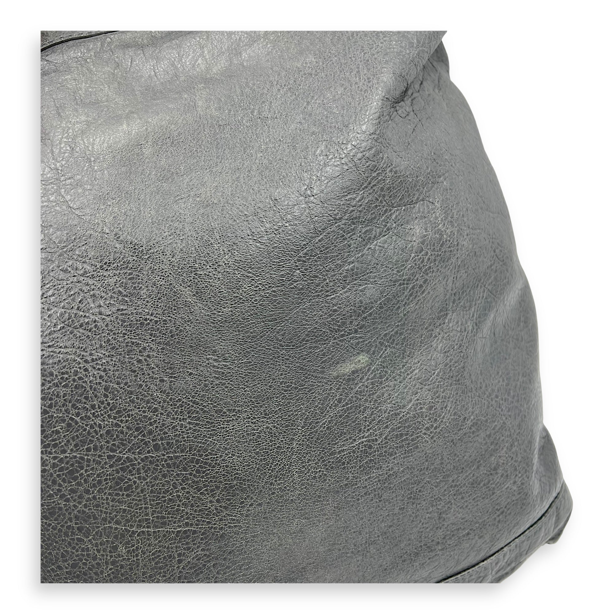Balenciaga Others Shoulder Bag Grey in Goat Leather, Silver hardware_8
