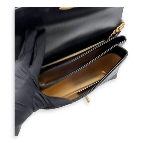 Chanel Trendy Spirit Black Top Handle Bag in Calfskin, Gold hardware_10