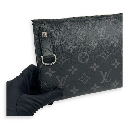 Louis Vuitton Trio Messenger Grey in Monogram Coated Canvas, Silver hardware_9