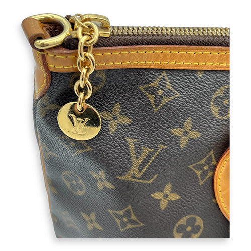 Louis Vuitton Palermo Top Handle Bag PM Brown in Monogram Coated Canvas, Gold hardware_10
