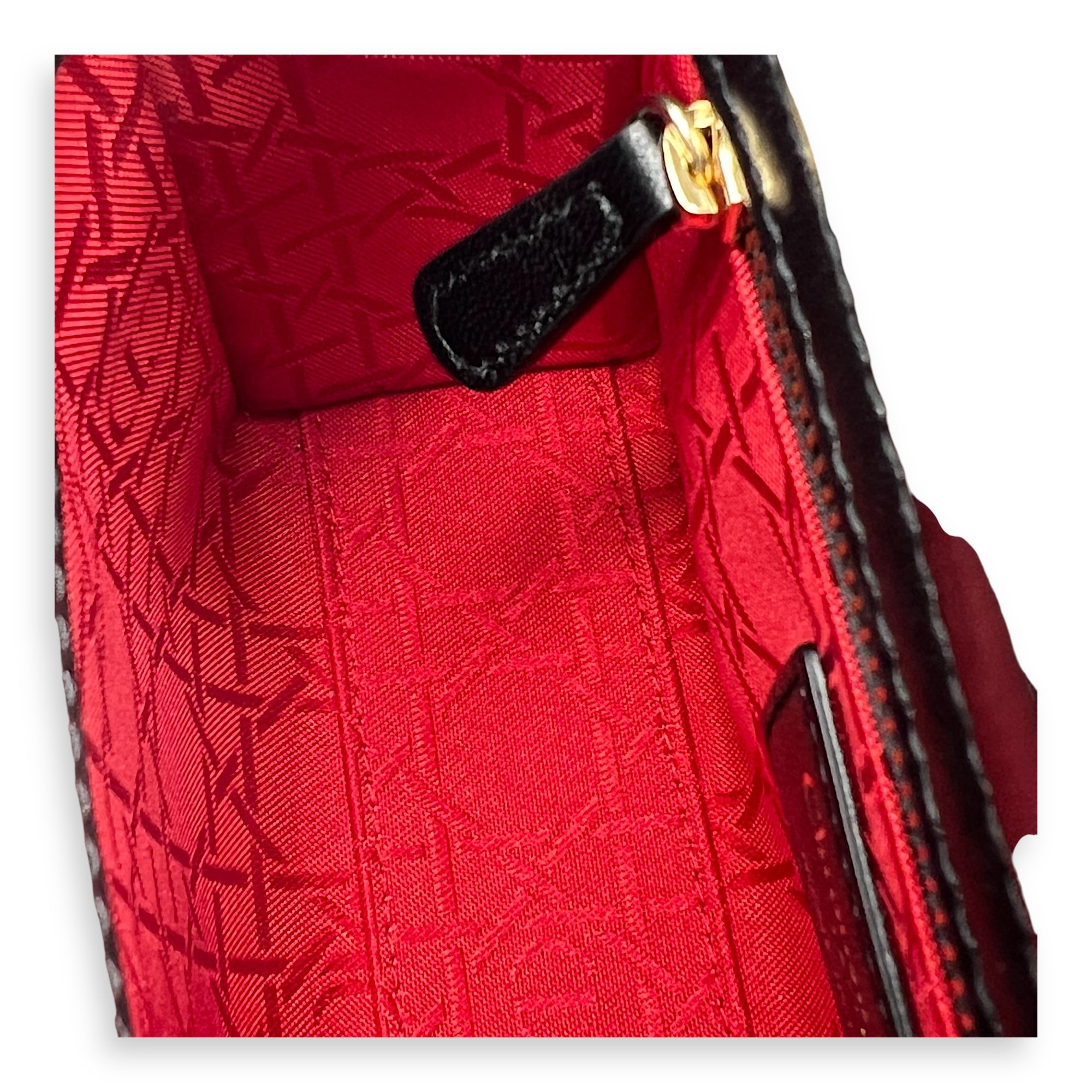 Dior Lady Dior Top Handle Bag Mini Black in Calfskin, Gold hardware_1