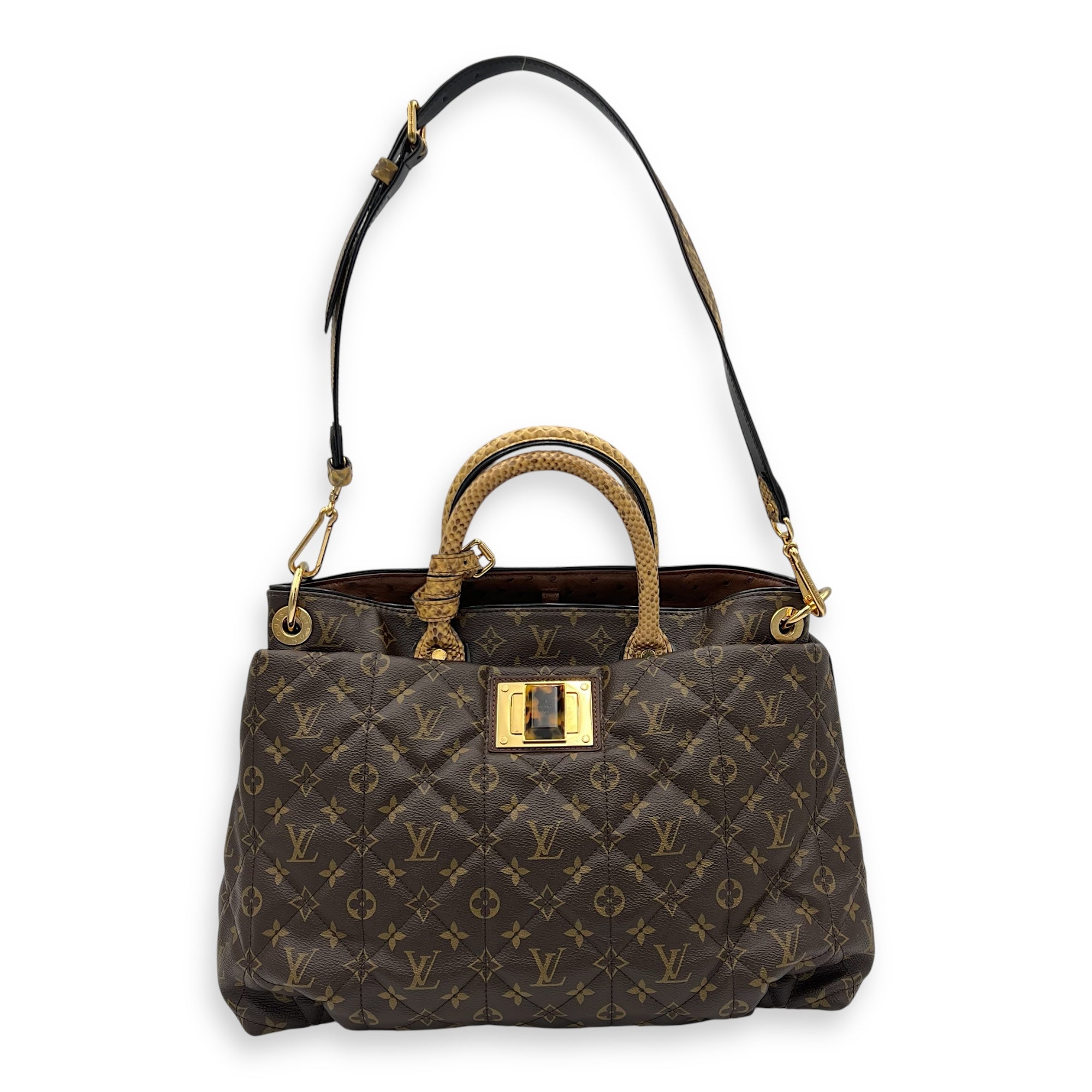 Louis Vuitton Etoile Exotique Top Handle Bag GM Brown in Monogram Coated Canvas, Gold hardware_1