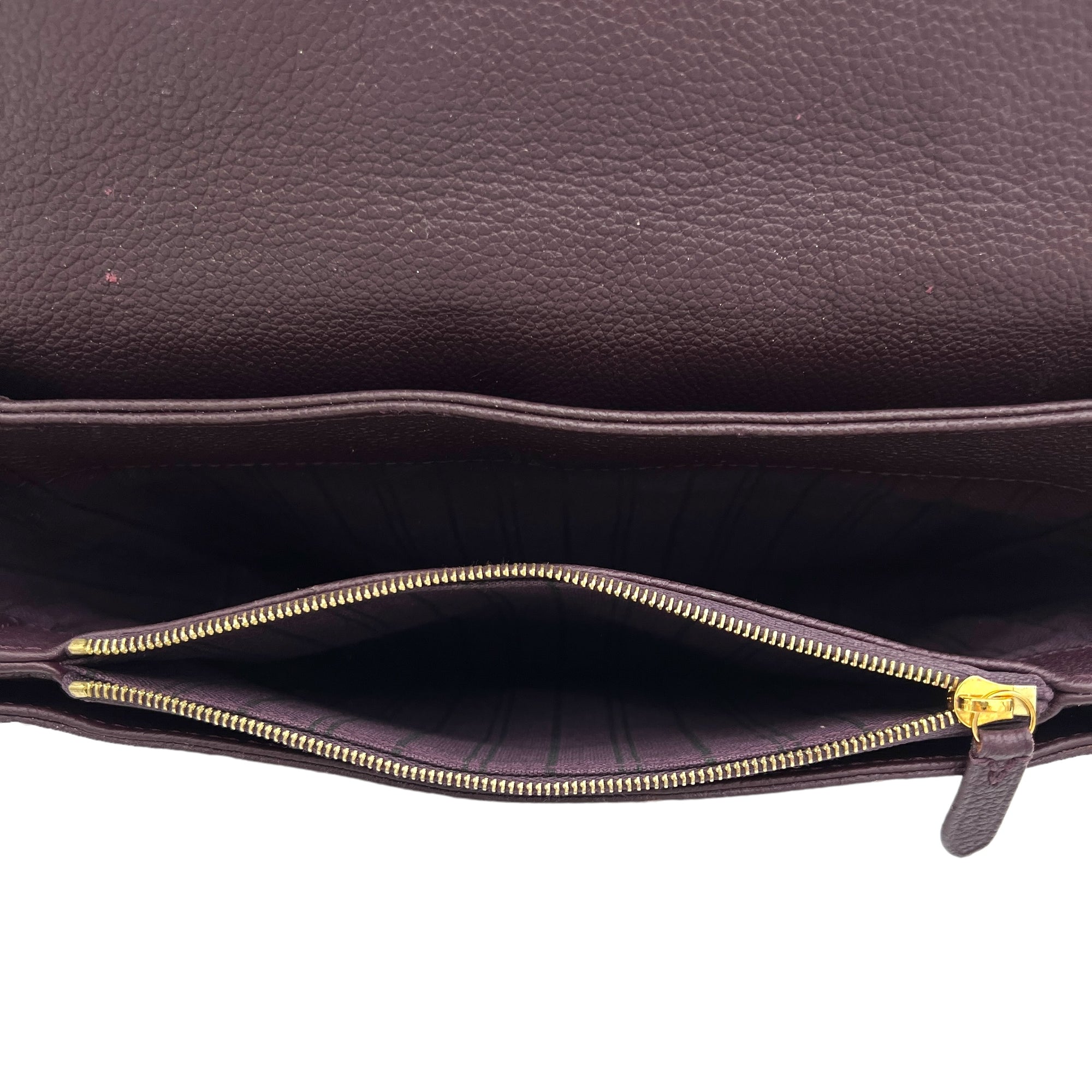 Fascinante Purple Crossbody Bag in Calfskin, Gold hardware