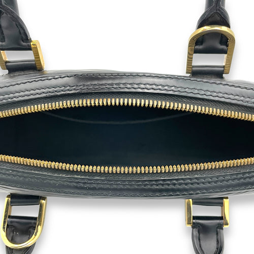 Jasmine Top Handle Bag Black in Epi Leather, Gold hardware