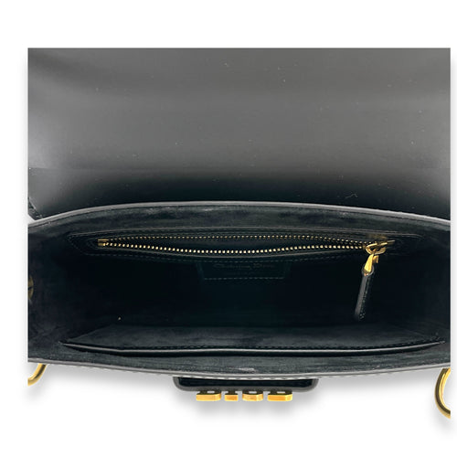 D-fence Saddle Crossbody bag in Calfskin, Gold Hardware