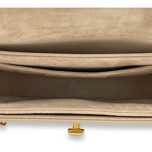 30 Montaigne Avenue Small Crossbody bag in Calfskin, Gold Hardware