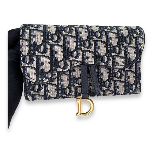 Oblique Saddle Belt bag in Jacquard, Gold Hardware