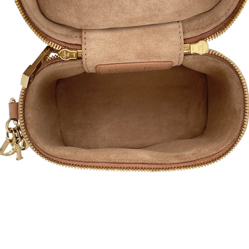 Lady Dior Micro Vanity bag in Lambskin, Light Gold Hardware