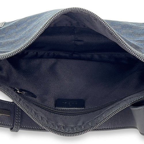 GG Shoulder bag in Canvas, Silver Hardware