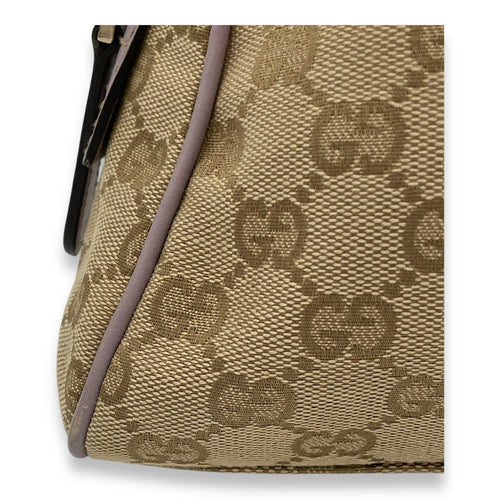 Abbey Mini Top handle bag in Jacquard, Gold Hardware