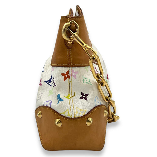 Judy Murakami Top Handle Bag Multi-colour in Monogram Coated Canvas, Gold hardware