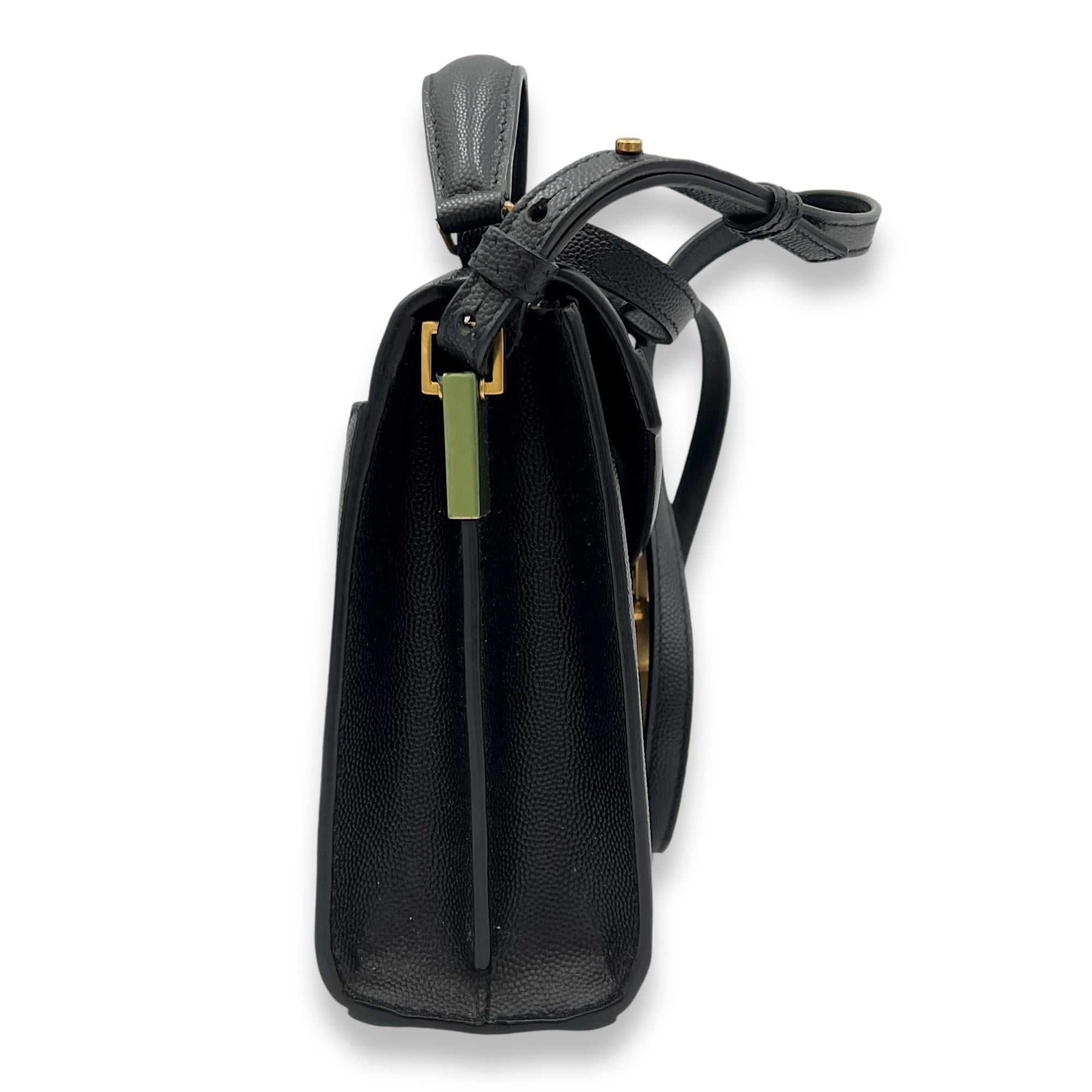 Others Top Handle Bag Black in Caviar Leather, Gold hardware