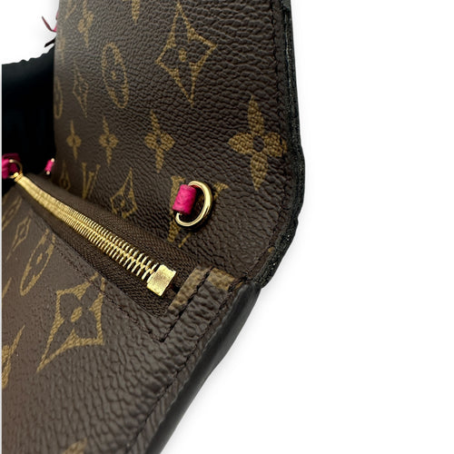 Louis Vuitton Christmas Animation Pochette Wallet On Chain Brown in Monogram Coated Canvas, Gold hardware_9