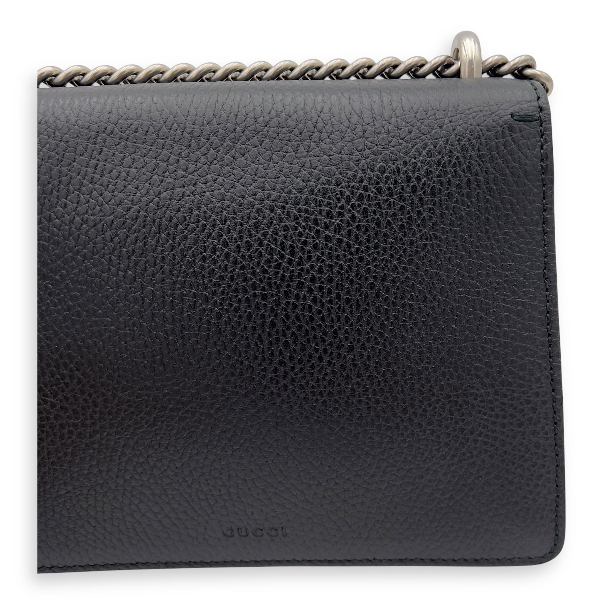 Gucci Dionysus Mini Black Crossbody Bag in Calfskin, Ruthenium hardware_7