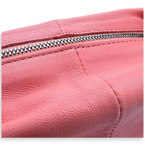 Bottega Veneta Double Knot Shoulder Bag Pink in Lambskin, Gold hardware_11