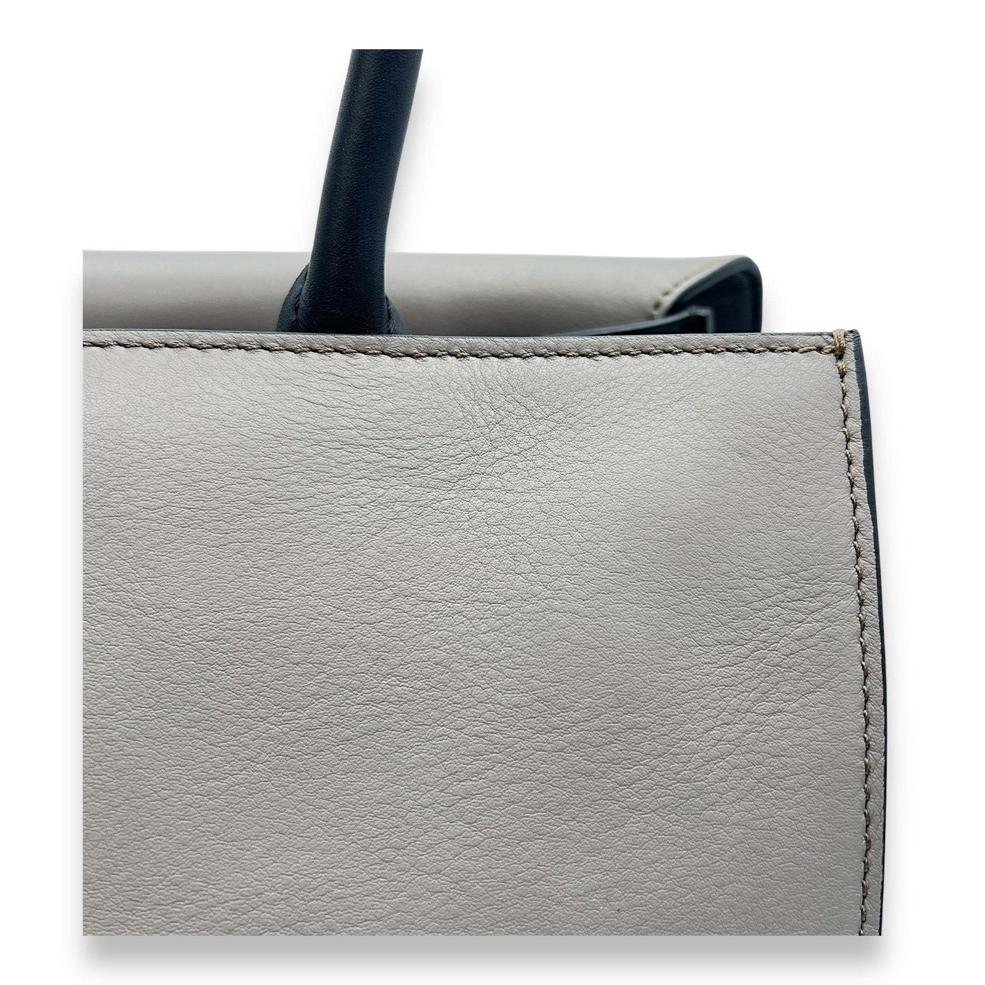 Givenchy Obsedia Medium Grey Top Handle Bag in Calfskin, Gold hardware_11