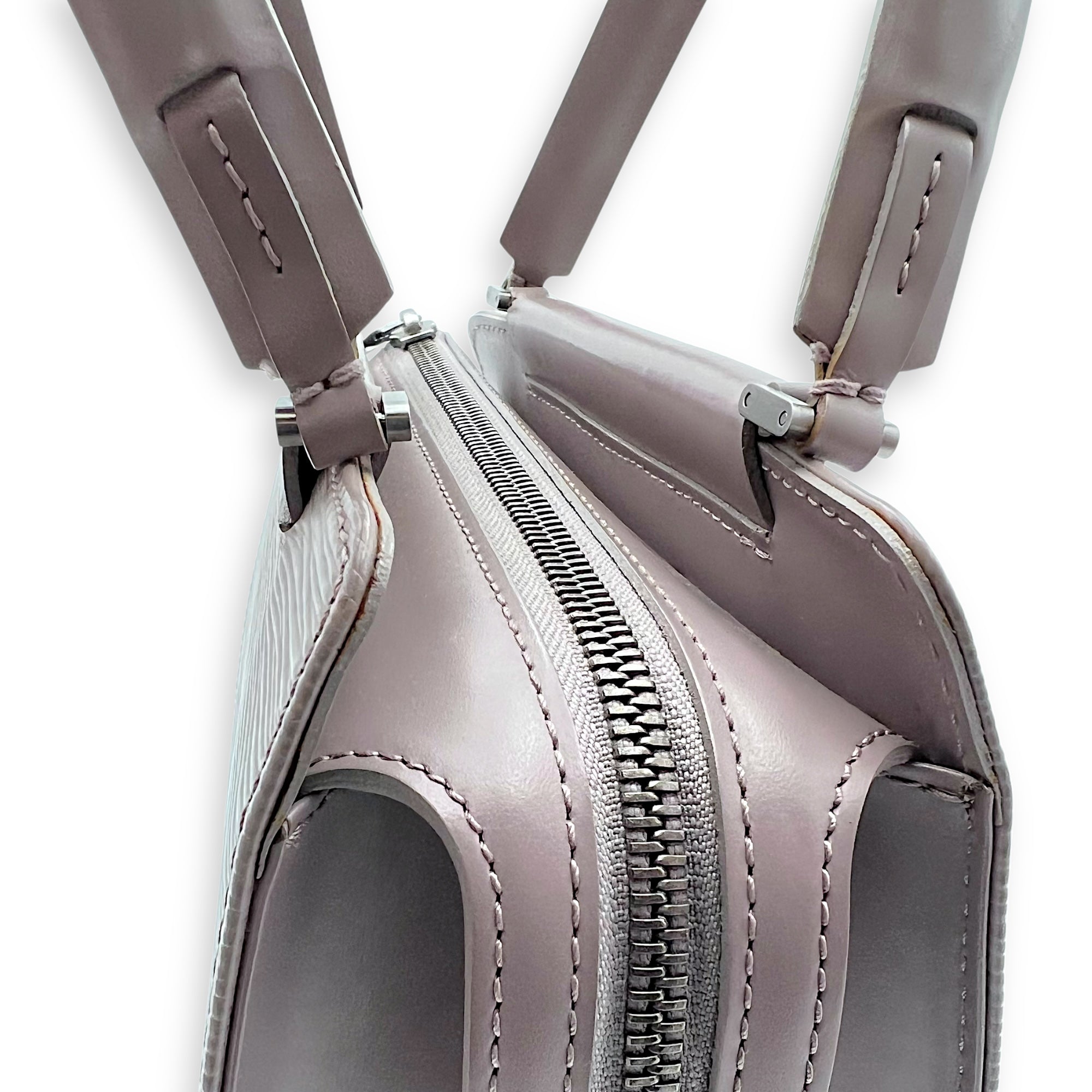 Louis Vuitton Figari Shoulder Bag Grey in Epi Leather, Silver hardware_11