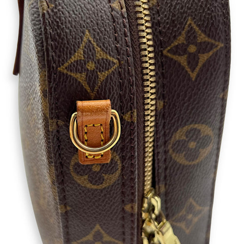 Louis Vuitton Spontini Brown Top Handle Bag in Monogram Coated Canvas, Gold hardware_11