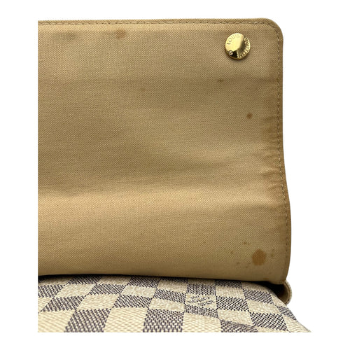 Louis Vuitton Naviglio Crossbody Bag Damier Azur in Coated Canvas, Enamel hardware_12