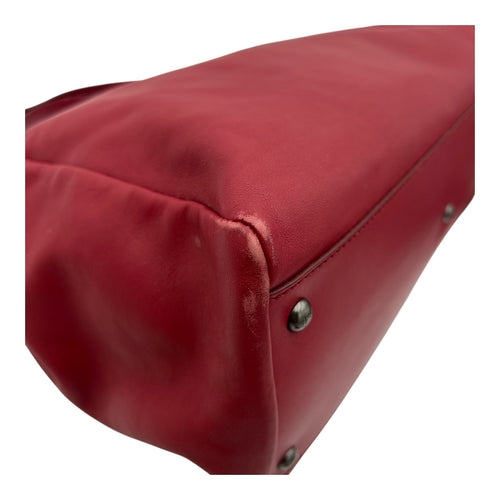 Fendi Peekaboo Top Handle Bag Red in Calfskin, Mixed hardware_15