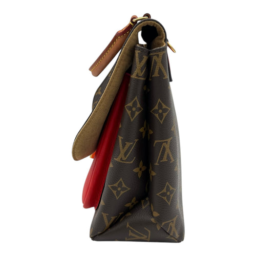 Louis Vuitton Marignan Top Handle Bag Brown in Monogram Coated Canvas, Gold hardware_4