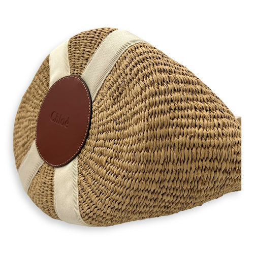 Chloé Woody Basket Brown Tote Bag in Raffia_8