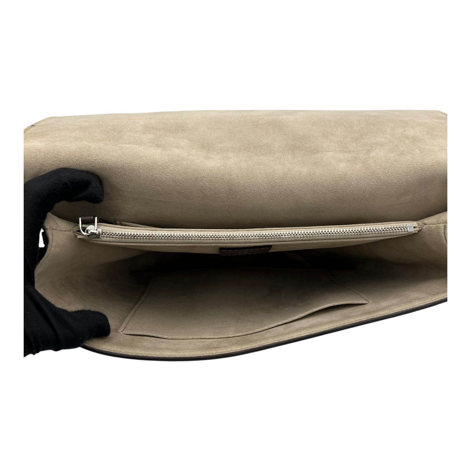 Louis Vuitton Volta Top Handle Bag Grey in Calfskin, Silver hardware_6