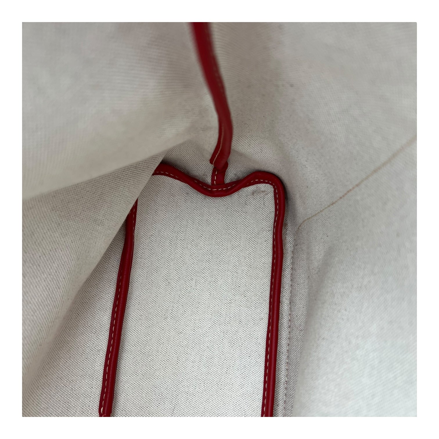 Goyard Isabelle Red Tote Bag in Coated Canvas, Silver hardware_9