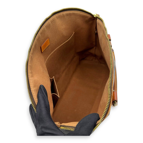 Louis Vuitton Others Top Handle Bag Brown in Monogram Coated Canvas, Gold hardware_11