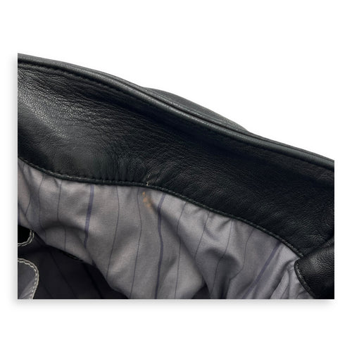 Chanel Others Shoulder Bag Black in Calfskin, Silver hardware_11