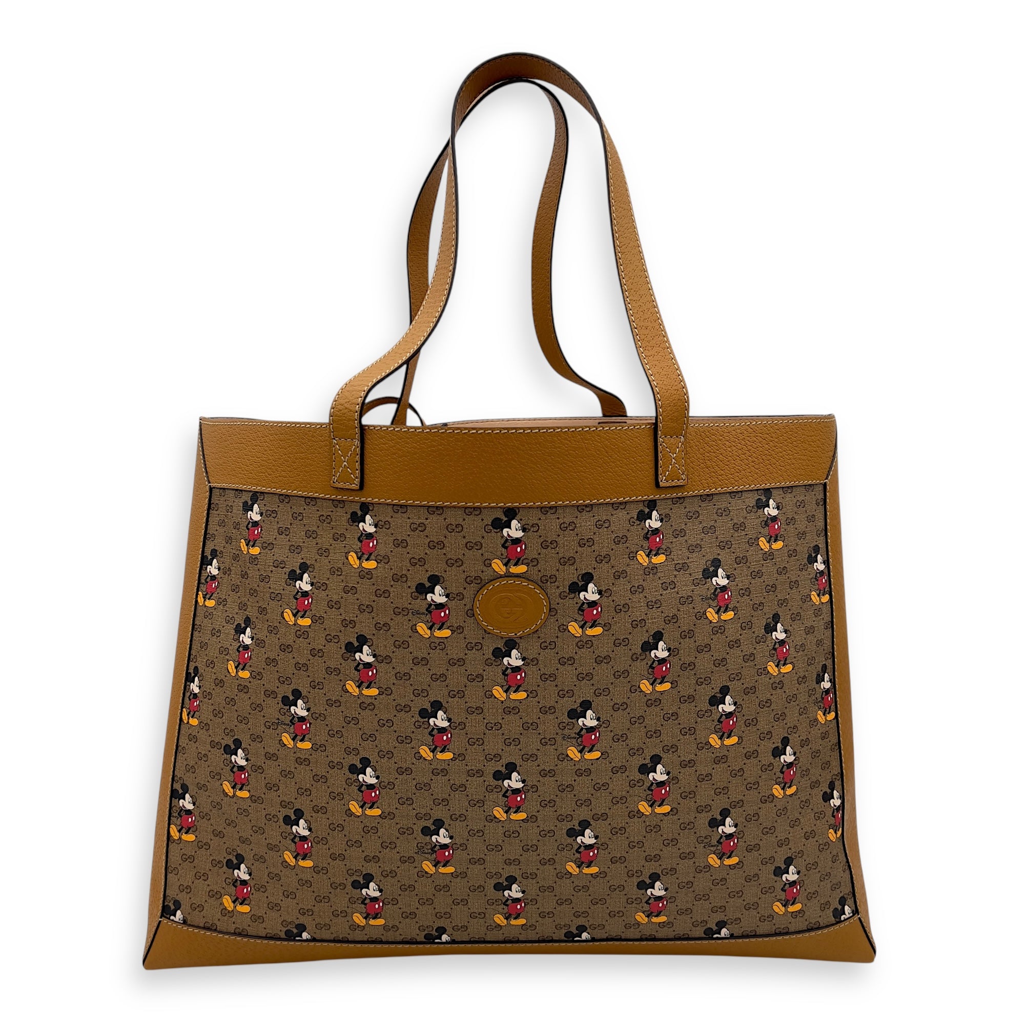 Gucci x Disney GG Supreme Tote Bag Brown in Coated Canvas, Gold hardware_9