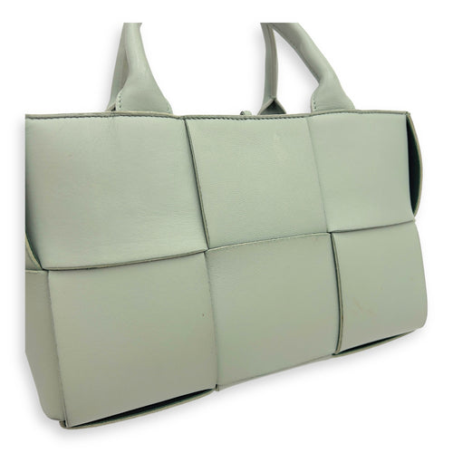 Bottega Veneta Arco Top Handle Bag Green in Lambskin_11