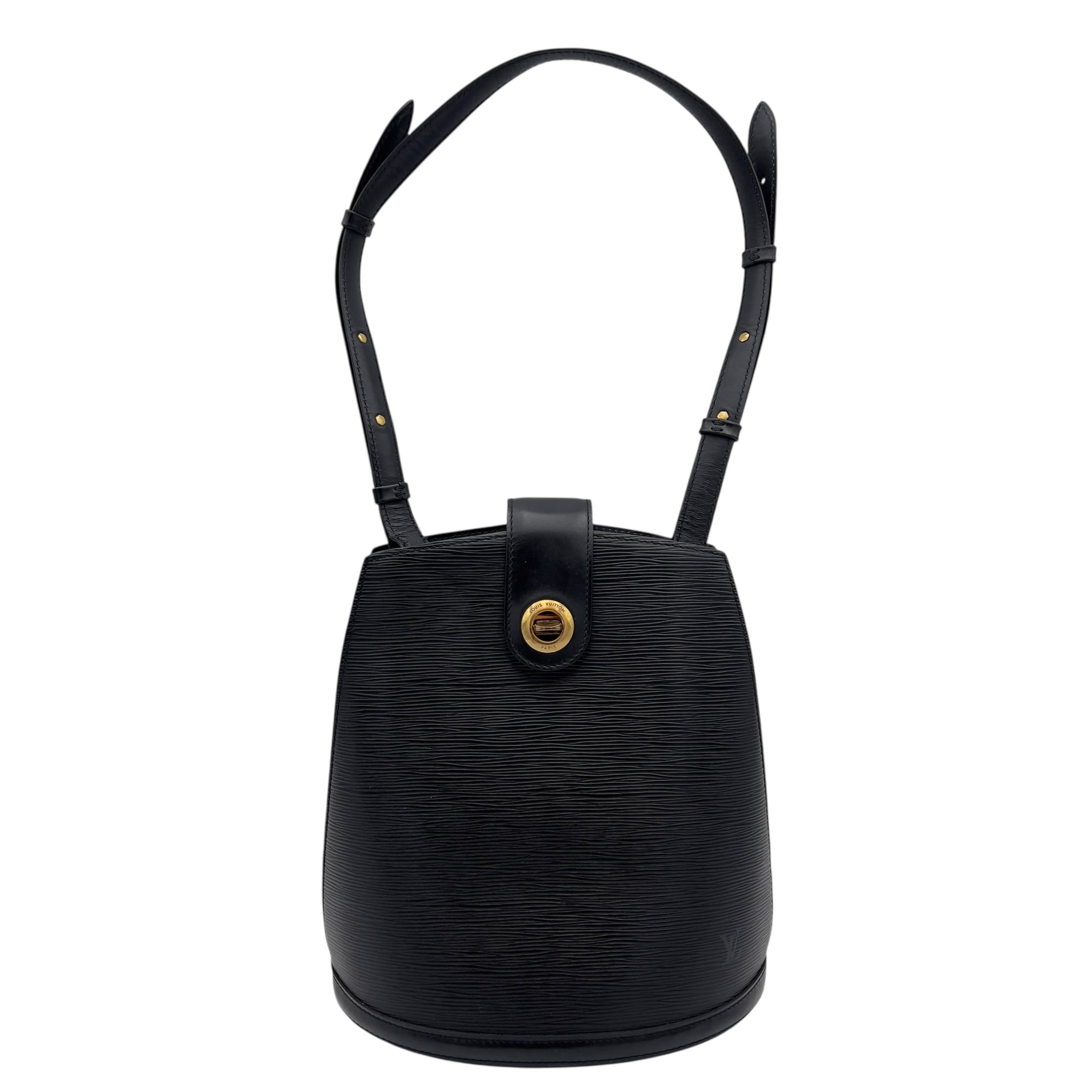 Louis Vuitton Cluny Vintage Shoulder Bag in Epi Leather, Gold hardware_9