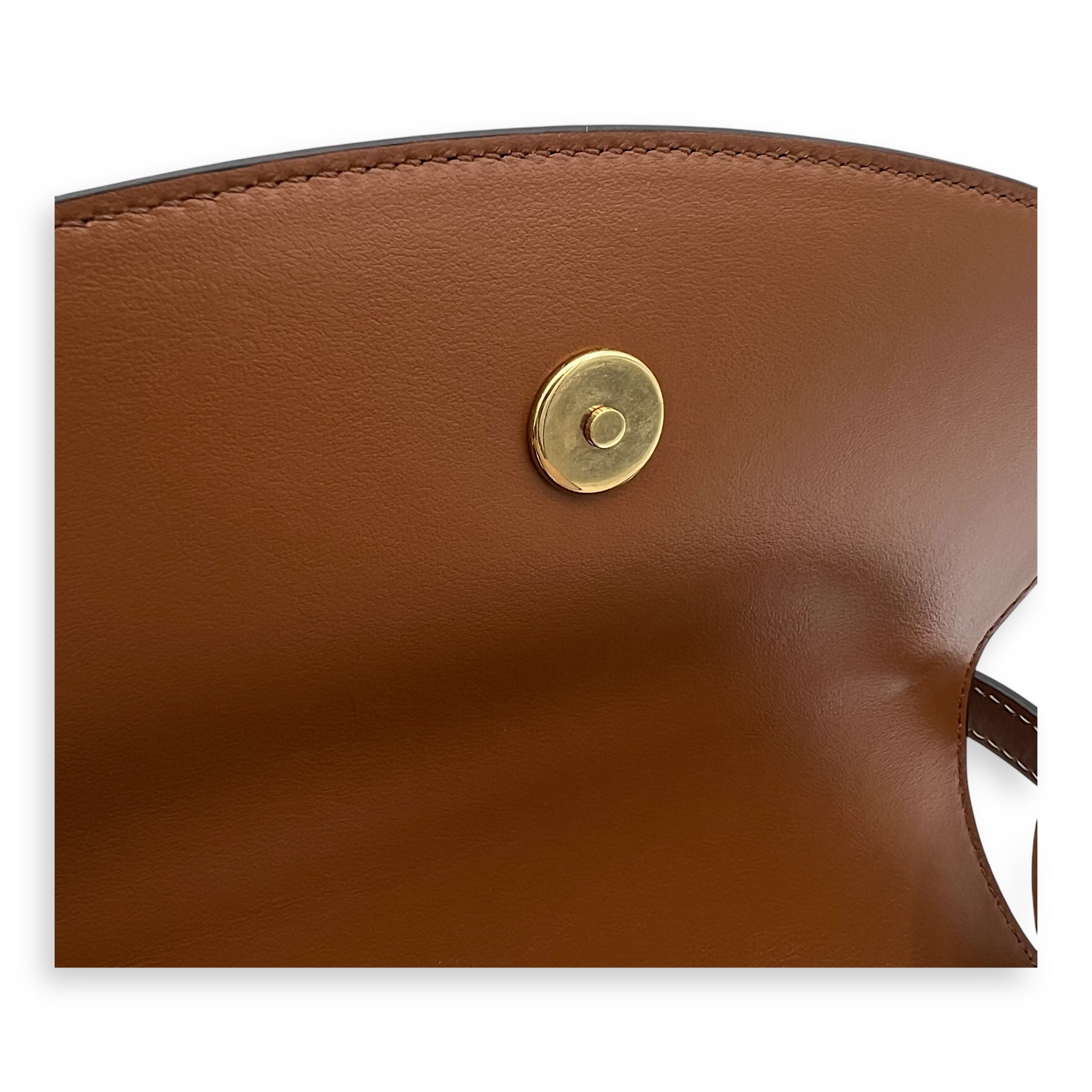 Celine Tabou Shoulder Bag Brown in Coated Canvas, Gold hardware_7
