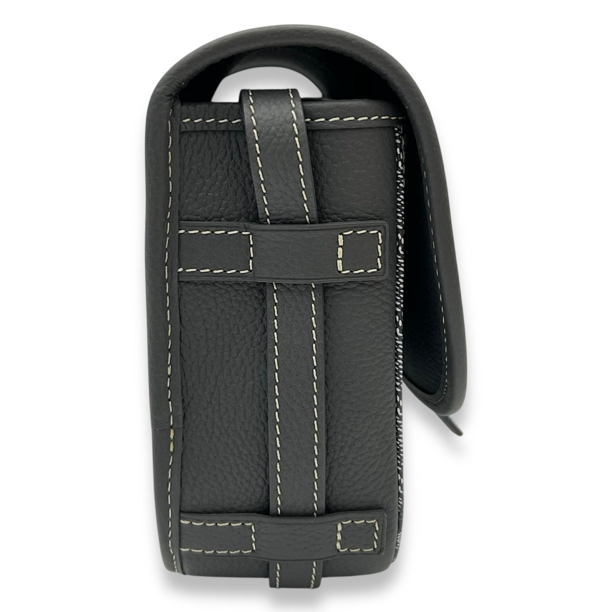 Goyard Belvedere Crossbody Bag PM Grey in Coated Canvas, Silver hardware_3