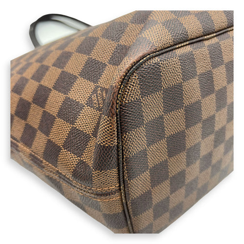 Louis Vuitton Neverfull MM Brown Tote Bag in Monogram Coated Canvas, Gold hardware_9