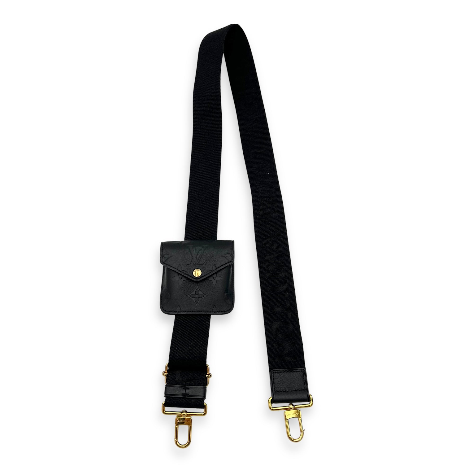 Louis Vuitton Utility Black Crossbody Bag in Monogram Empreinte Leather, Gold hardware_9