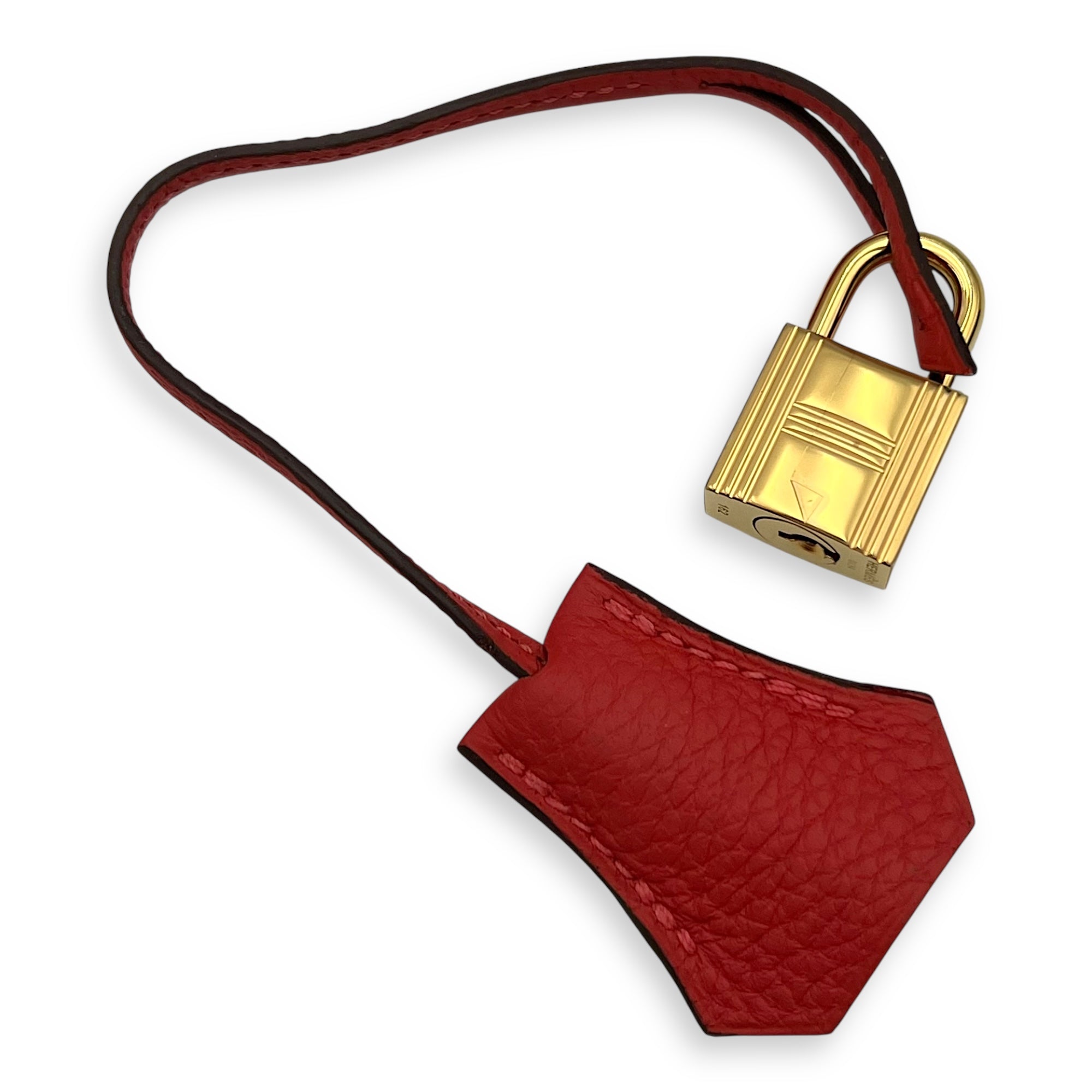 Hermès Kelly Rouge Pivoine in Togo, Gold hardware_11