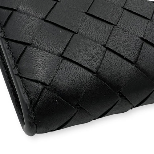 Bottega Veneta Andiamo Top Handle Bag Black in Lambskin, Gold hardware_11