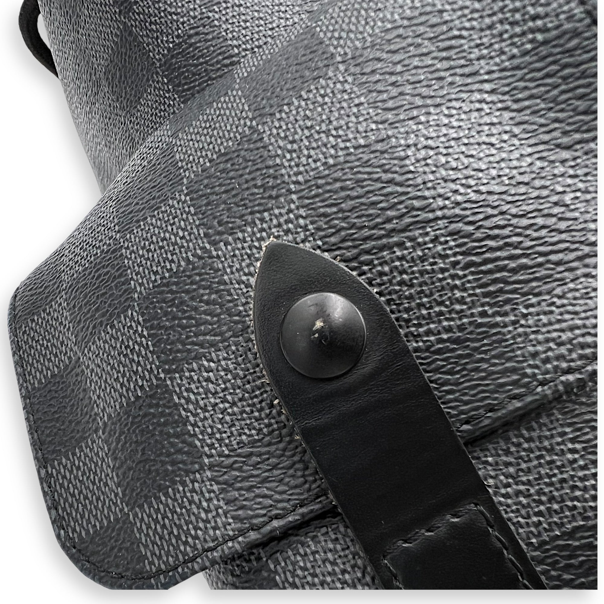 Louis Vuitton Christopher Backpack Graphite in Coated Canvas, Silver hardware_11