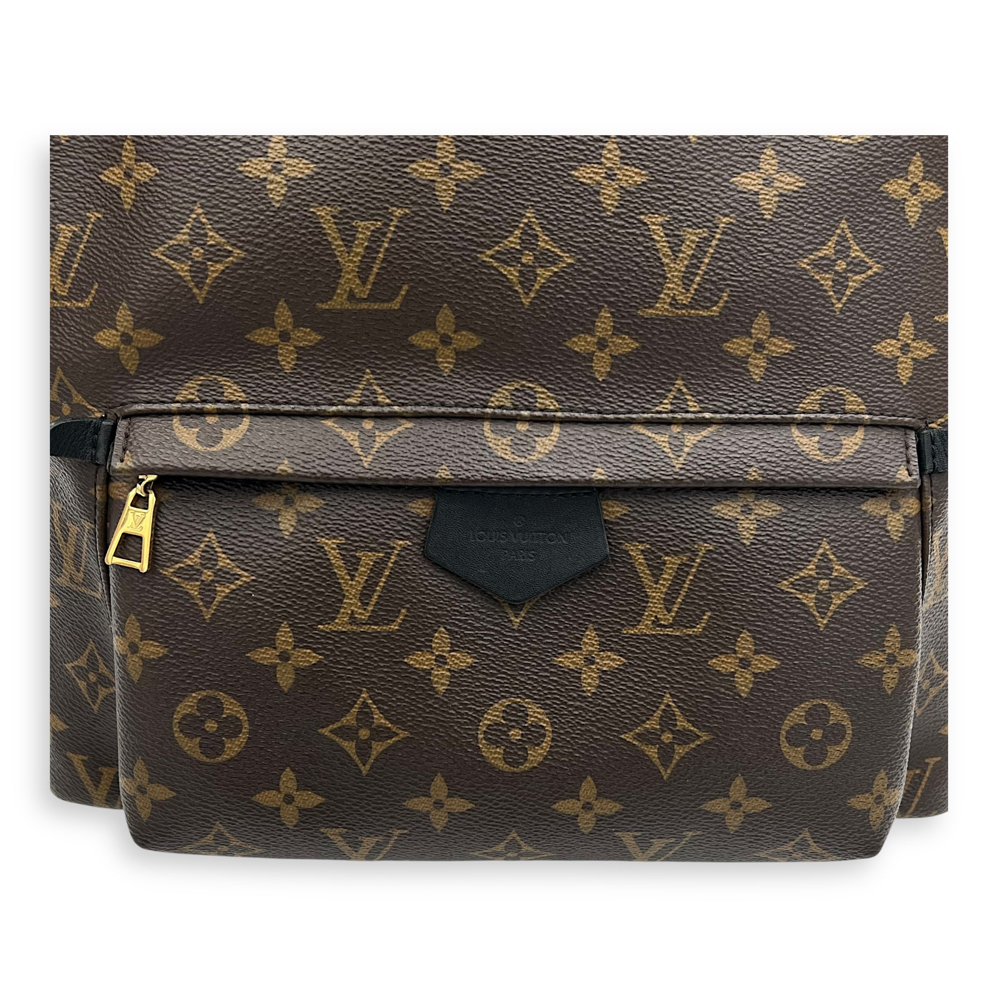 Louis Vuitton Palm Springs Backpack MM Brown in Coated Canvas, Gold hardware_10
