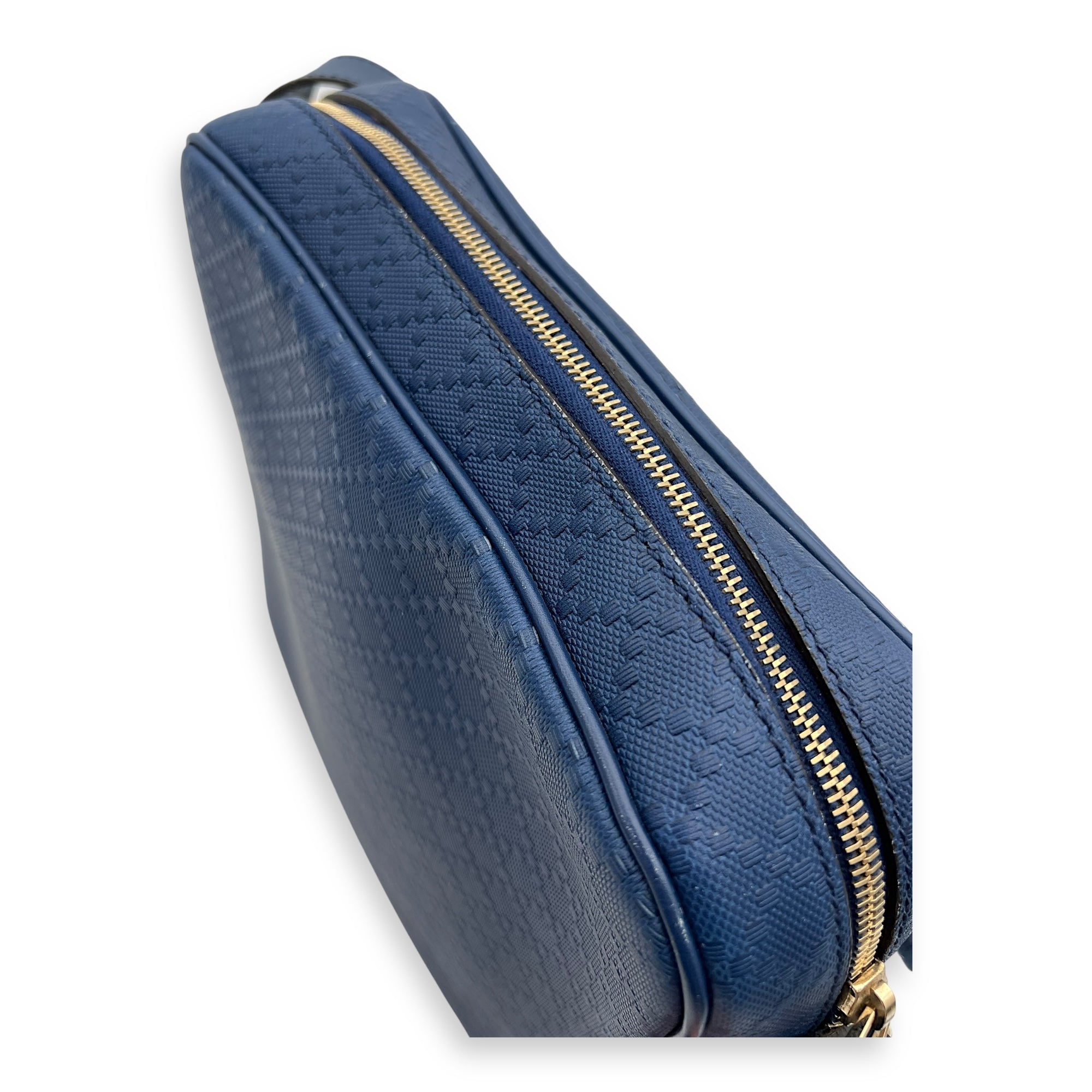 Gucci diamante Messenger Blue in Calfskin, Silver hardware_3