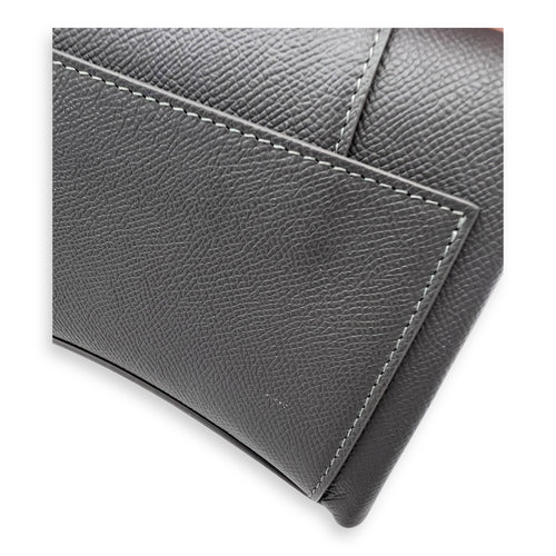 Balenciaga Downtown Crossbody Bag Grey in Calfskin, Silver hardware_1